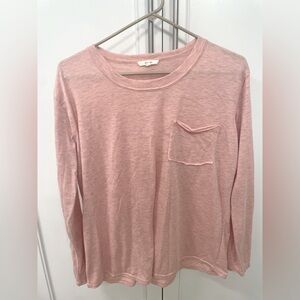 Easel Long Sleeve Top Shirt Size Small pink